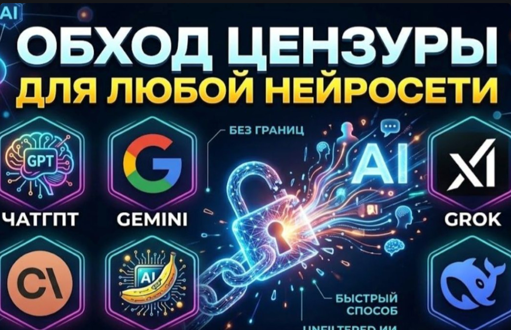 ✅️ПРОМТ НА СНЯТИЕ ЦЕНЗУРЫ ДЛЯ ТОПОВЫХ ИИ✅️