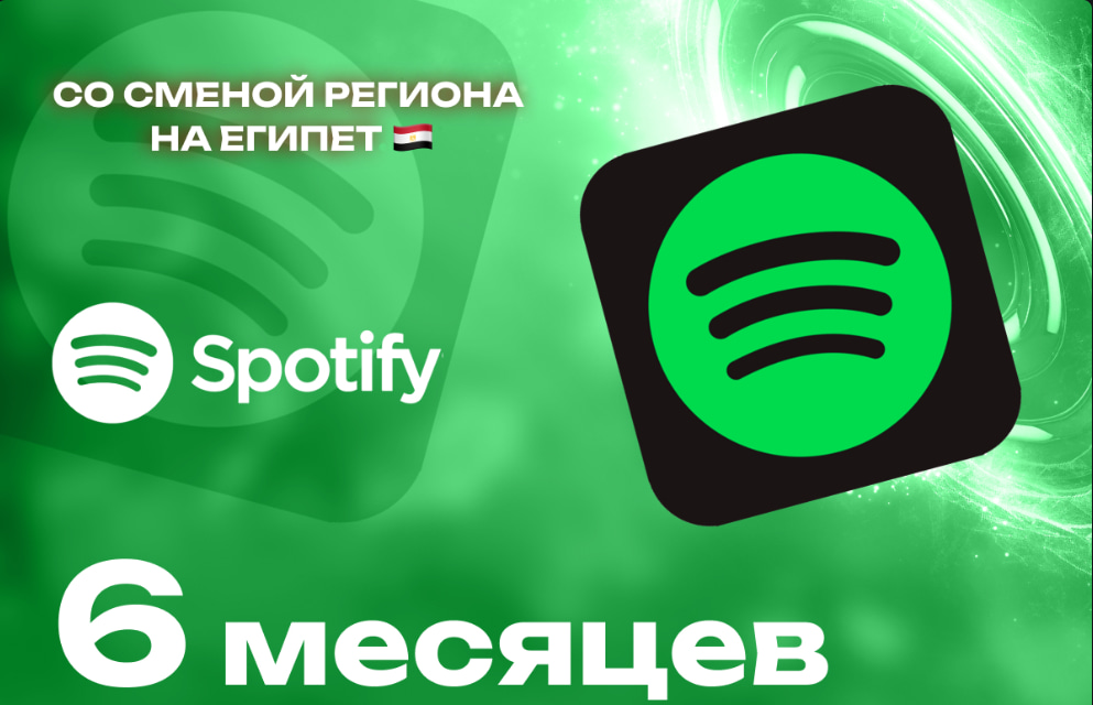 Spotify Individual 6 месяцев (со входом в аккаунт)