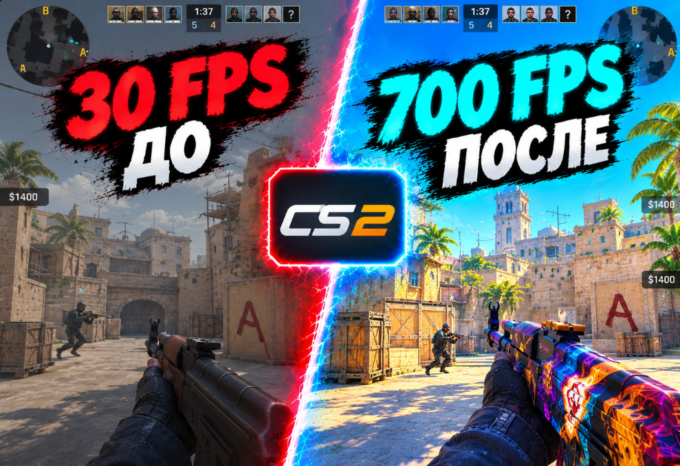 ОПТИМИЗАЦИЯ CS2 | МАКСИМУМ FPS | МИНИМАЛЬНЫЙ ИНПУТ ЛАГ🔥