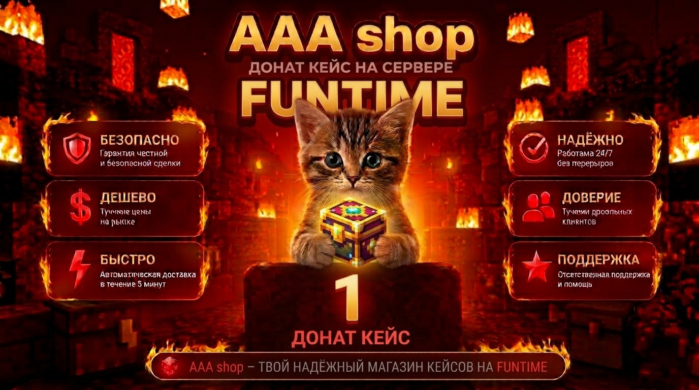 🔥 AAA shop — Донат Кейс x1 FUNTIME 🔥